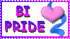 "BI PRIDE" stamp
