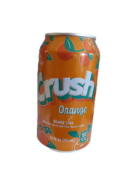 Crush orange soda can