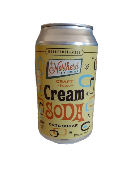 Northern craft soda cream soda can